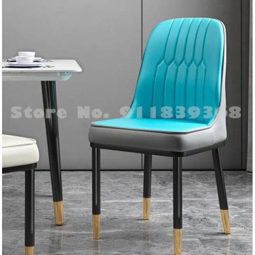 Simple modern dining chair light luxury chair home back chair Nordic dining chair lounge chair coffee chair hotel combination