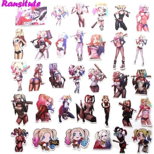 R265 33pcs/set Horror Movie PVC Waterproof Fun Sticker Toy Luggage Sticker Motorcycle And Luggage Notebook Sticker