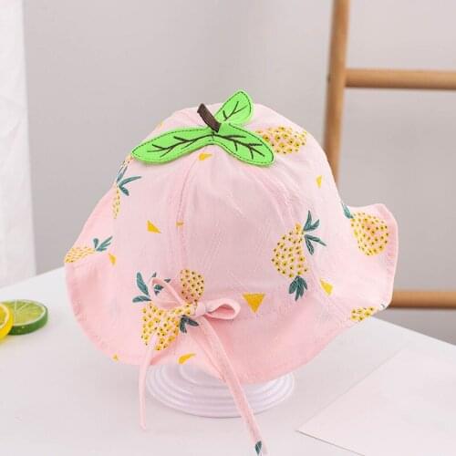 Summer Baby Girl Cute Bucket Hat Outdoor Bowknot Kids Girl Sun Hats Children Infant Toddler Panama Beach Cap
