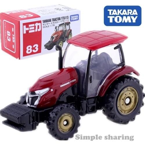 TOMICA 83 Yanmar Tractor YT5113 Scale 1:76 TAKARA TOMY Display Miniature Diecast Metal Car In Toy Vehicle Model Collection