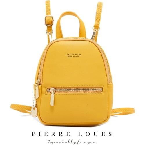 Women Mini Backpack PU Leather Fashion College Shoulder School Rucksack Ladies Girls Purse Casual Travel Bag Mochilas Mujer