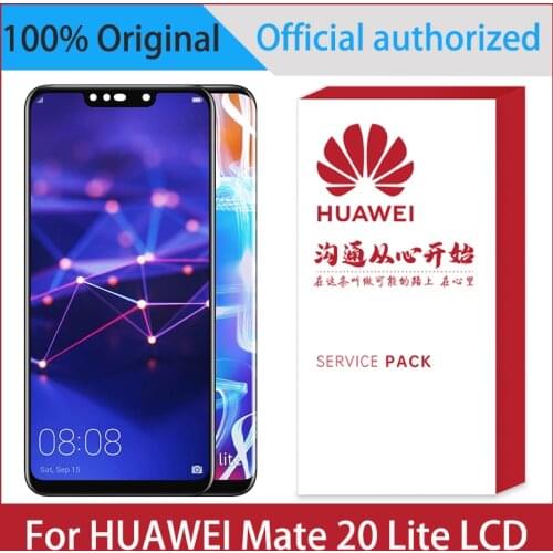 100% Original 6.3'' Display For Huawei Mate 20 Lite LCD SNE LX1 LX2 LX3 Touch Screen Digitizer Assembly With Frame Replacement