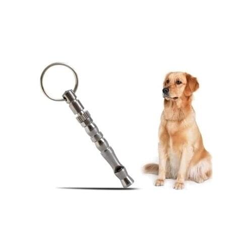200 pieces High Quality Stainless steel Dog Puppy Whistle Ultrasonic Adjustable Sound Key Training for Dog Pet
