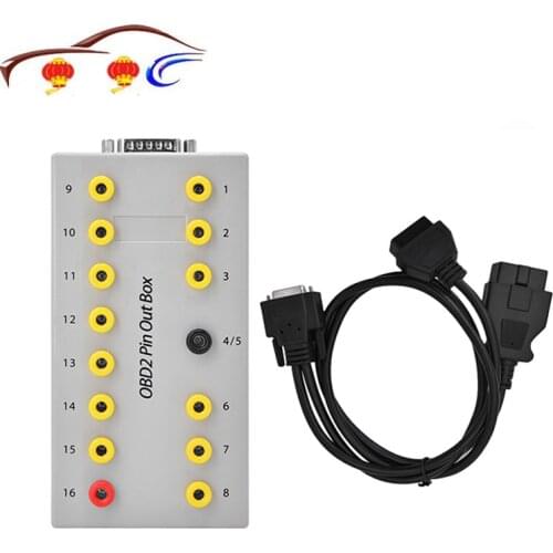 2019 OBDII Protocol Detector Auto Car OBD Break Out OBD2 Breakout Tester Can Test Box OBD2 Pin Out Box