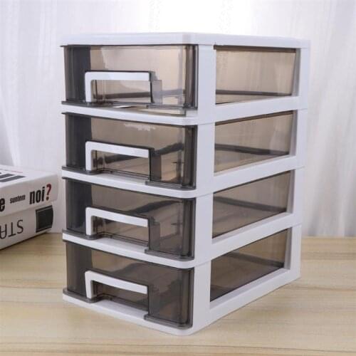 5-layer Drawer Desk Storage Box Plastic Document Sundries Holder Cosmetic Cabinet Storage Organizer Desktop Makeup Organizer Box