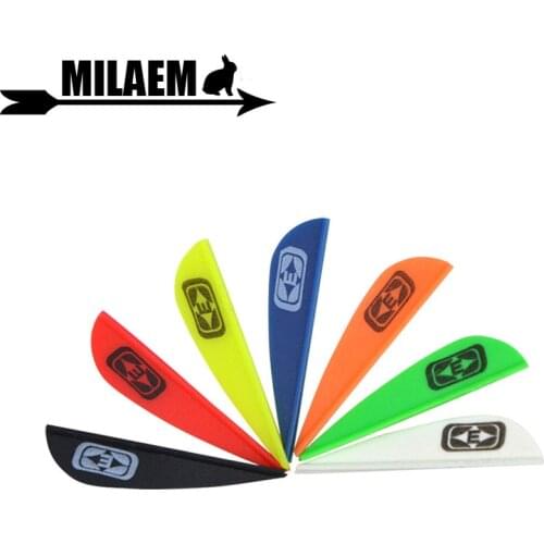 50pcs Archery Arrow Feather Fletching Rubber Arrow Vanes 1.75inch DIY Arrow Hunting Shooting Accessories