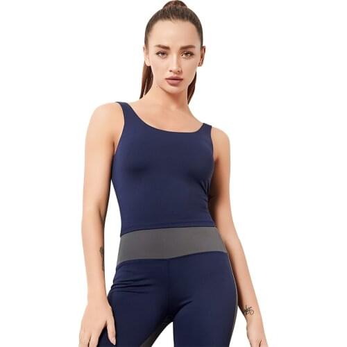 Yoga Bra High Elastic Quick Dry Push Up Padded Gym Fitness Bras 7496 Tank Sportswear Tops