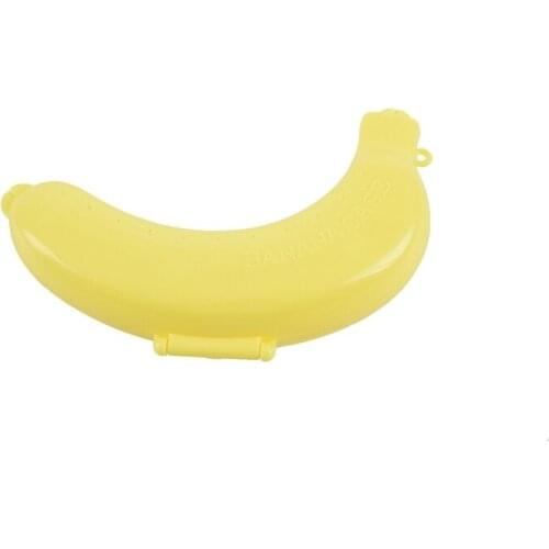 Banana Case Lunch Box Protector Container Holder Carrier Storage - Yellow