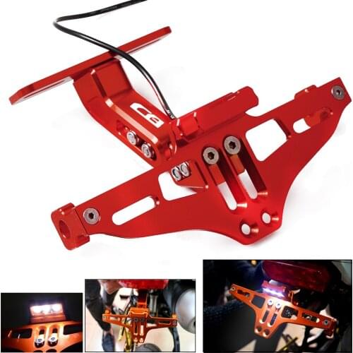 For HONDA CB1000 R 2009-2016 2015 CB 1000R CB1000R Motorcycle License Number Plate Frame Holder Bracket Adjustable Angle