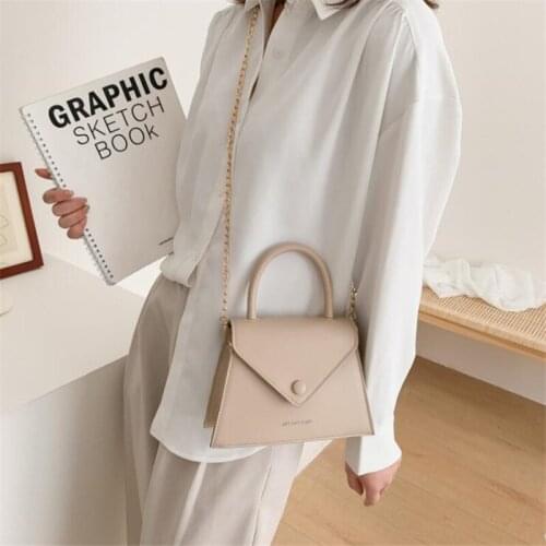 Elegant Fashion Crossbody Bags for Women Vintage Solid Chain Shoulder Bags Ladies Messenger Bags Lady Purses and Handbags