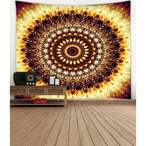 Dreamlike Mandala Tapestry Wall Hanging Sandy Beach Throw Rug Blanket Camping Tent Travel Mattress Bohemian Sleeping Pad