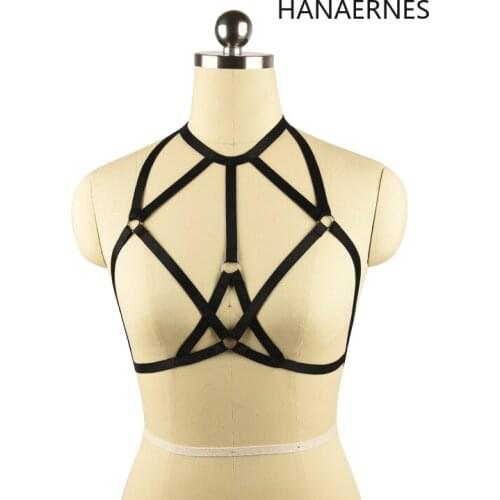 HANAERNES Sexy Women Lace Push Up Bra Lady Shiner Paillette Bandage Lingerie Corset Underwear Soutien-gorge femme