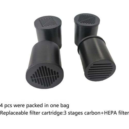 Smoke Buddy Accessories Personal Air Filter Eliminates Smoke smell Replacement Filter Cartridge 4 pcs one set