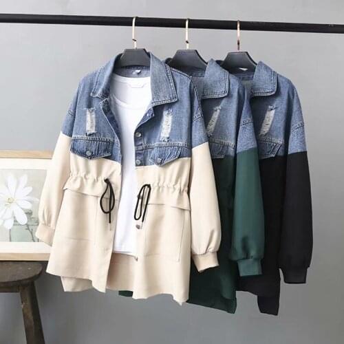 Женские джинсовые куртки LDKVGSU China At AliExpress