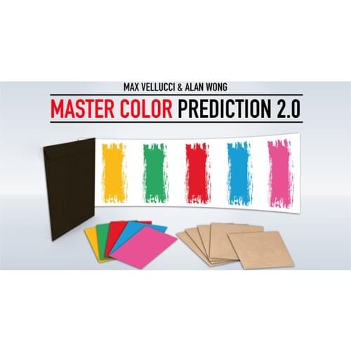 Master Color Prediction 2.0 by Max Vellucci Magic Tricks Gimmick Props Magia Magician Stage Illusion Funny Mentalism