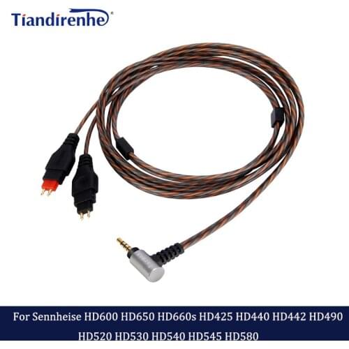 New BALANCED Audio 2.5mm Cable For Sennheise HD580 HD600 HD650 HD545 HD425 HD440 HD442 HD490 HD520 HD530 HD540 HD660s cable