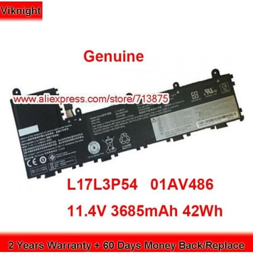 Genuine 01AV486 Battery L17L3P54 for Lenovo 11E GEN5 SB10K97630 Laptop 11.4V 3685mAh 42Wh
