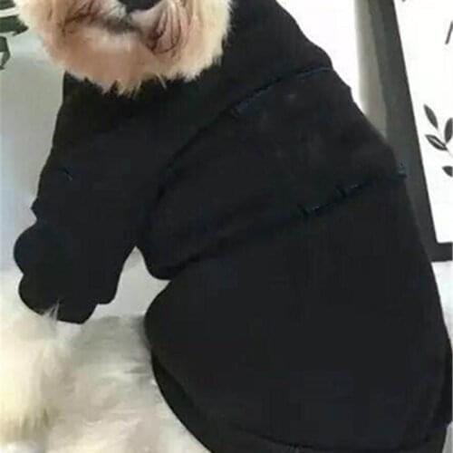 Pet Warm Jacket Fleece Black Pet Jumpsuit Clothes Winter Warm Costume for Cats Dogs Pet Clothes B487