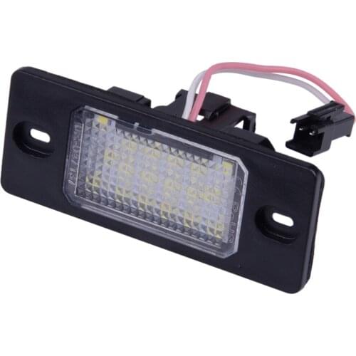 CITALL 12V-30V 18 LED License Plate Light Fit for VW Golf MK4 MK5 Jetta Bora Passat Tiguan Porsche Cayenne 6000-6500K 128LM