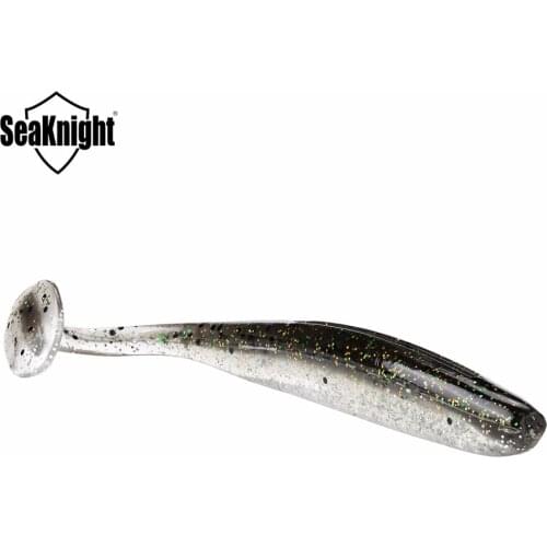 New HOT Soft Lure SL015 7g 4.5in 114mm 6PCS Artificial Bait T Tail Worm Soft Fishing Lure Fishing Bait Swim Shad River Fishing