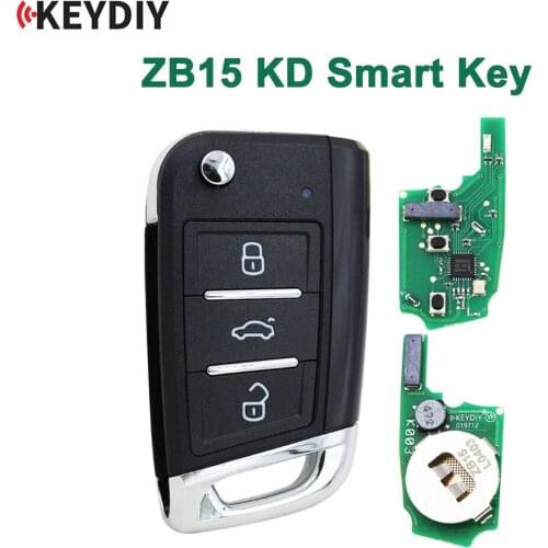 1/2/3/5PCS, KEYDIY ZB Smart Key ZB15 Remote Contro for KD-X2 Car Key Remote Replacement Fit More than 2000 Models