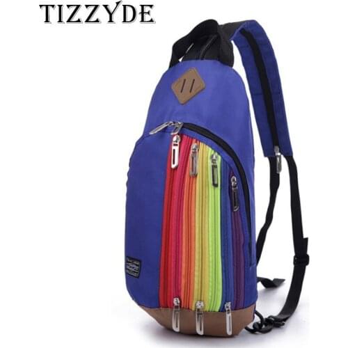 2018 New Fashion Parent-Children Dual-Use Rainbow Backpack Women Cross-body Chest Bag Korean Girl Boys Small Backpack HB08-C