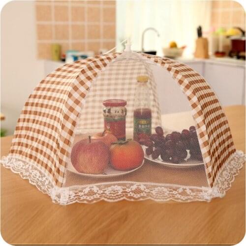 Foldable Table Food Cover Umbrella Style Anti Fly Mosquito Kitchen Cooking Tools Meal Cover Table Mesh Food Covers