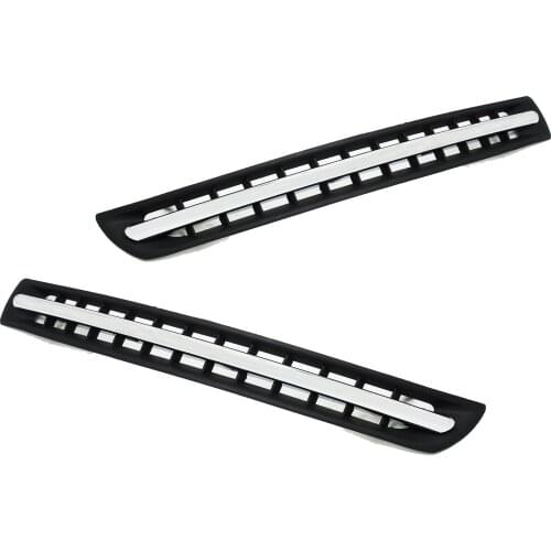 CloudFireGlory 30678953 30678954 Black Pair Left Right Front New Bumper Cover Grille For Volvo XC90 2007-2014
