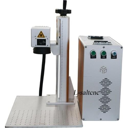 Fiber laser/ metal emblems materials optical fiber laser marking carving machine