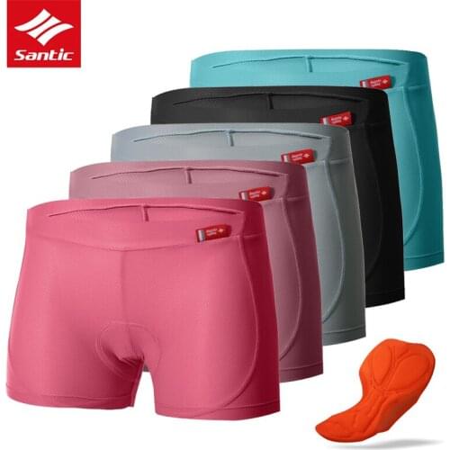 Santic Women Cycling Shorts 4D Padded Cycling Underwear Breathable Comfortable MTB Bike Shorts Bicycle Clothes