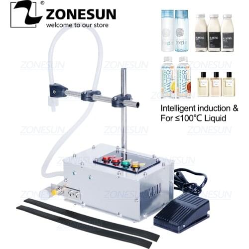 ZONESUN Diaphragm Pump Intelligent induction liquid filling machine Small liquid high-precision heat-resistant filling machine