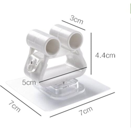 1Pcs Wall Mounted Mop Strong Home Bathroom Hooks Holder Brush Broom Hanger Storage Rack Bathroom Holder Shower Hooks