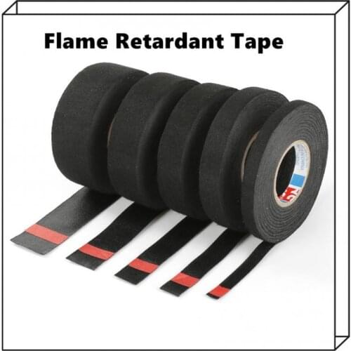 15m PET Non-woven Insulating Tape Heat-resistant Flame Retardant Tape Car Cable Harness Wiring Loom Protection Waterproof Tapes