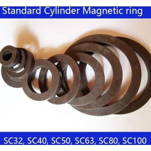 2Pcs Special magnetic cylinder SC series cylinder magnet SC32, SC40, SC50, SC63, SC80, SC100, SC125, SC160, SC200