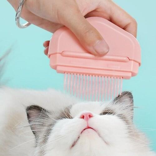 2 In 1 Cat Comb Pet Grooming Hair Remover Brush Supplies for Shedding Grooming Dogs Massage Comb Pet Hair Shedding Tools