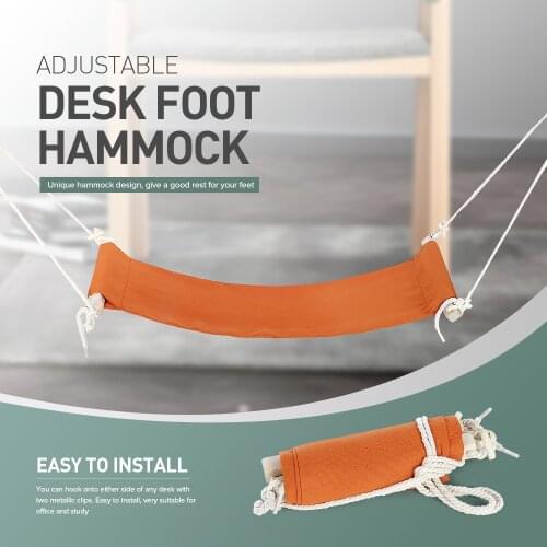 2020 Adjustable Desk Feet Hammock Feet Rest Pedal Foot Chair Care Tool Desk Feet Hammock For Office Home Outdoor Hammock Chair
