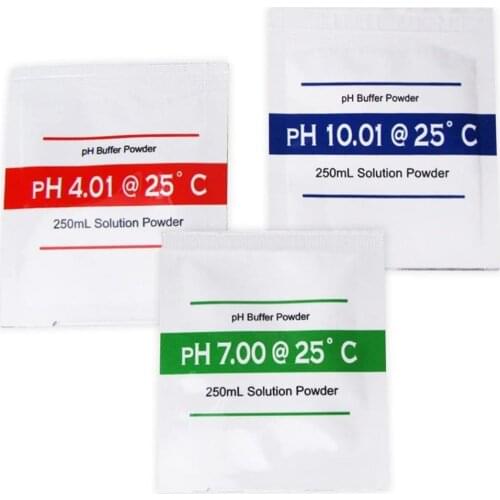 3pcs/lot 4.01 7.00 10.01 PH Meter Calibration Point PH Buffer Powder Measure Calibration Solution For PH Test Meter