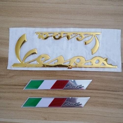 3D Italy Flag Car Stickers Fender Trunk Emblem Badge Sticker Decoration for PIAGGIO Vespa GTS300 LX125 LX150 125 150 ie Sprint Primavera 300 LX LXV Super Sticker