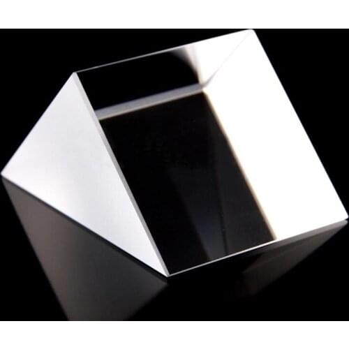 40x40x40mm Optical Glass Prisms Triangular Lsosceles Right Angle K9 Prisms Lens Medicine