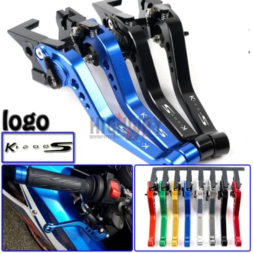 Motorcycle CNC Aluminum Brake Clutch Levers Adjustable Short Lever for BMW K1200S K1200R K1200R SPORT 2004-2008