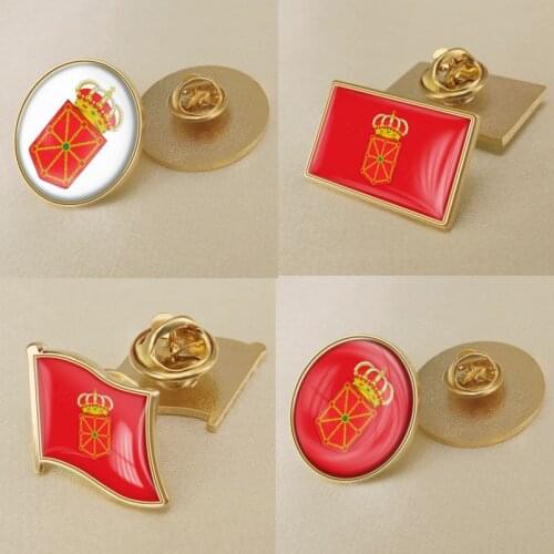 Coat of Arms of Navarre Autonomous Community of Spain Flag Lapel Pins/Broochs/Badges