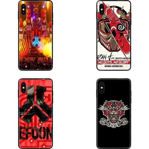 Black Soft TPU Phone Cover Defqon 1 Retro For Huawei Honor Mate Play V10 View 10 20 20X 30 Lite Pro Y3 Y5 Y9 Nova 3 3i Pro