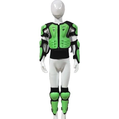 Child Motorcycle Protectdion Jackets Full Body Armor Knee pads Elbow Pads Knee Elbow Back Protector Pads Drop Resistant Clothing