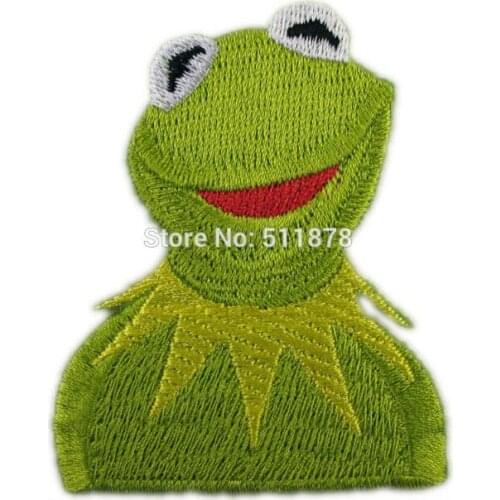 The Frog Meme Cartoon Kids Children Patch TV Movie Series Uniform punk rockabilly applique iron on badge for NC