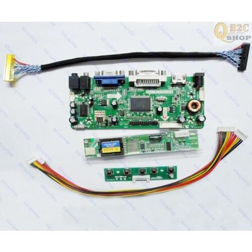 NT68676 LCD Controller Board Kit for 15.4" B154EW04 V.2 V2 Screen panel display 1280X800 HDMI-compatible+DVI+VGA+Audio