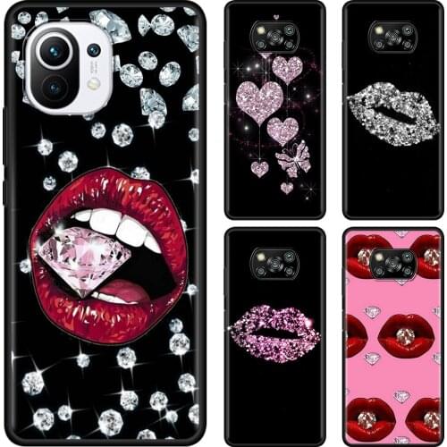 Phone Case For Mi 11X Pro 11 Ultra 11i 10T 10 10S 9 9T 9SE 8 Lite Cover Soft Shell Balck Fundas Crystal Cool Diamond
