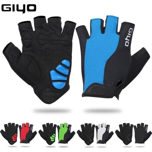 GIYO Sports Cycling Bike Gloves GEL Padded Half Finger Bicycle Gloves Anti-Slip Breathable MTB Road Biking Gloves for Men/Women