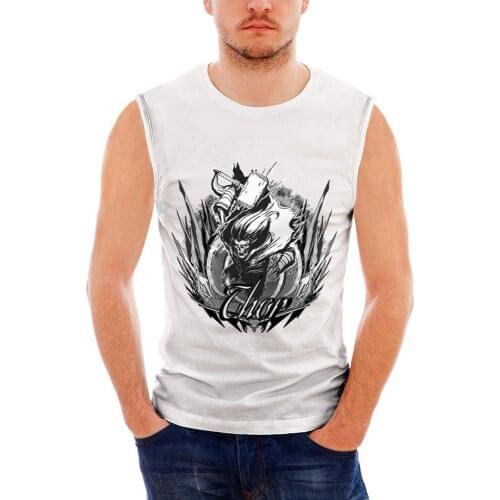 Fashion Mens Casual Printed Sleeveless Tank Top Men Hip Hop Tops Gym Clothing Men Vest
