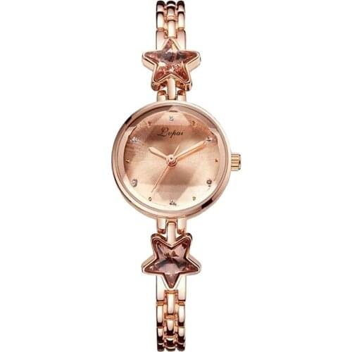 Fashion Temperament Raised Dial Quartz Star Steel Bracelet Stylish Watch женские relogio feminino montre femme Wrist-fitting