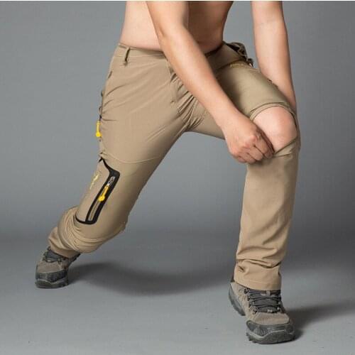 Mens Summer Thin Breathable Quick Dry Pants Outdoor Male Removable Shorts Hiking Camping Trekking Fishing Sport Trousers 6XL